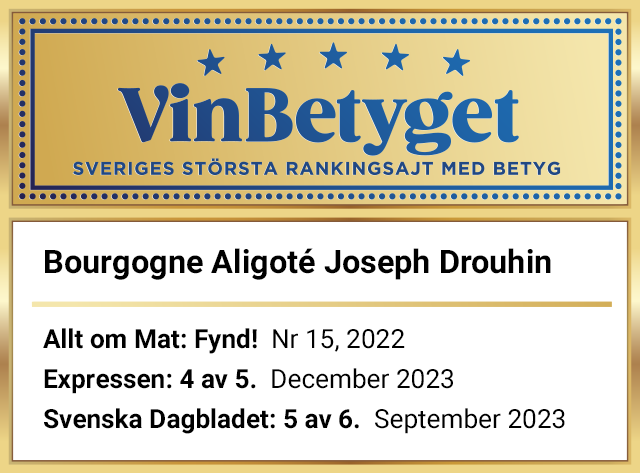 Vin betyg: Bourgogne Aligoté Joseph Drouhin  (art nr 5500)