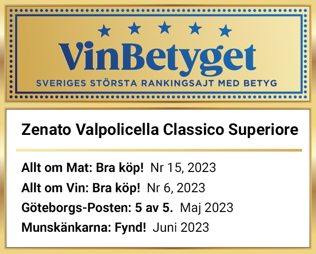 Vin betyg: Zenato Valpolicella Classico Superiore (art nr 12385)